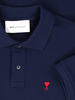 Ami Alexandre Mattiussi Ami De Coeur Polo Shirt - Blue - Thumbnail 3