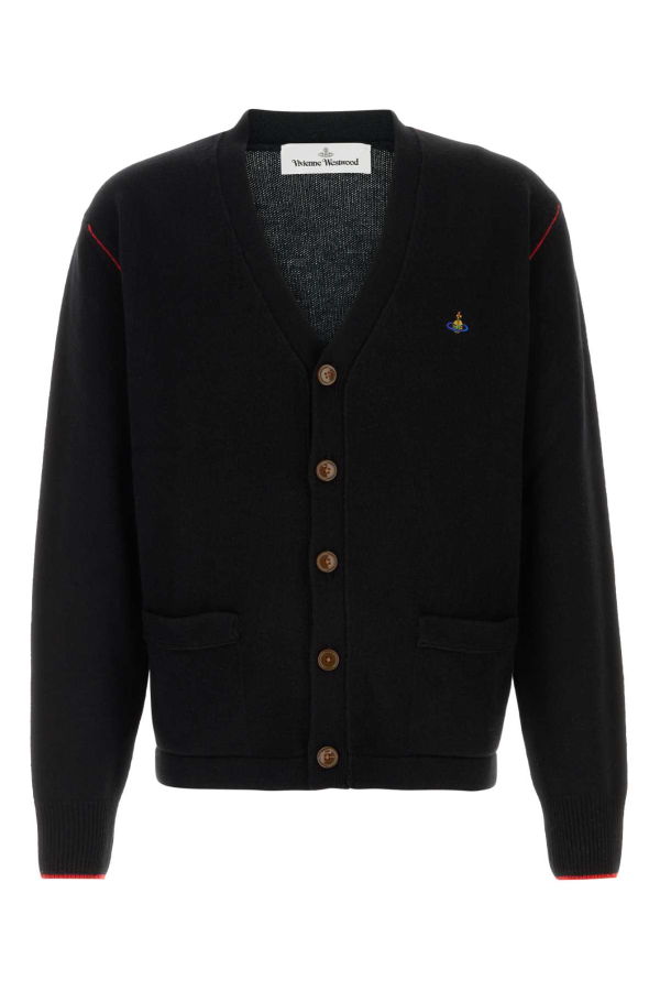 Vivienne Westwood Alex Wool Blend Cardigan - Black