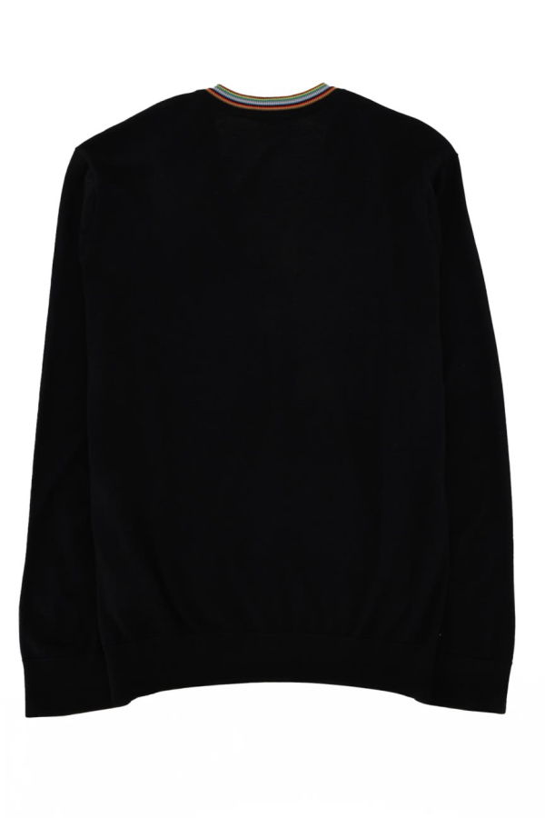 PAUL SMITH Signature Stripe Cardigan - Black