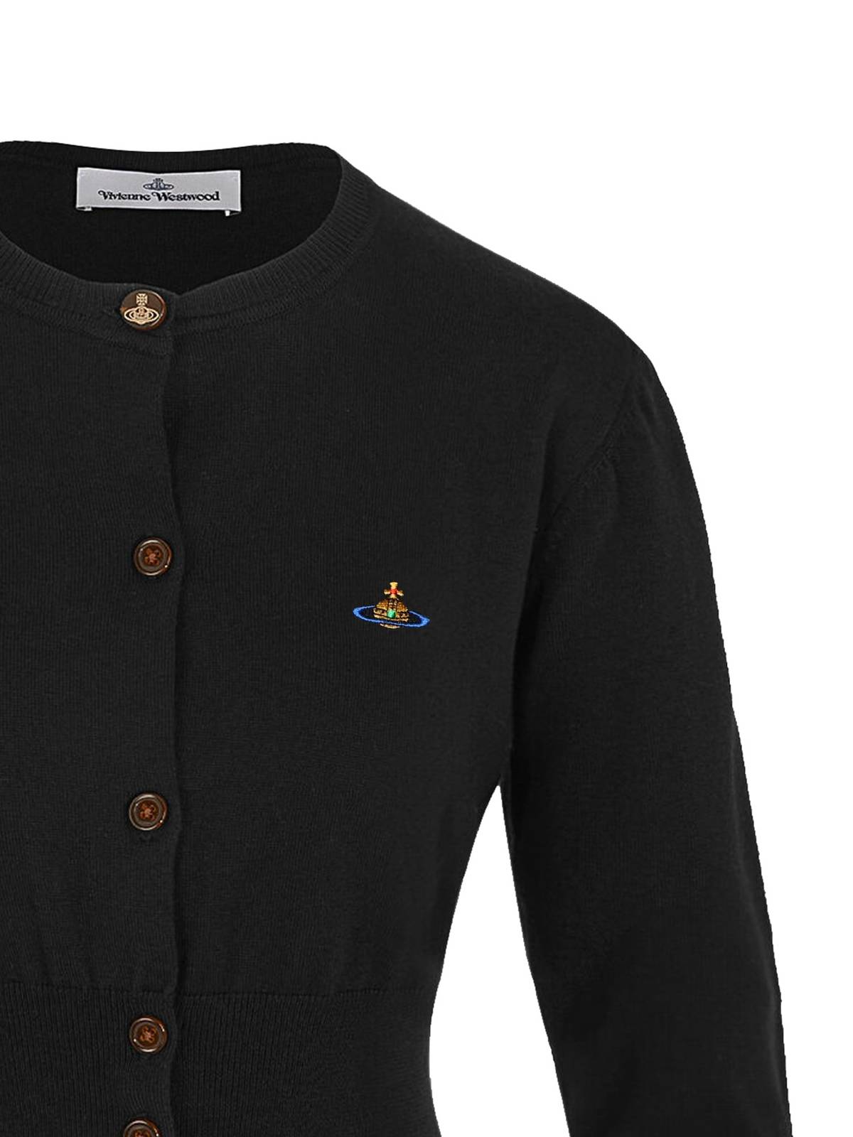 Vivienne Westwood Bea Cropped Cardigan - Black - Image 2 of 3