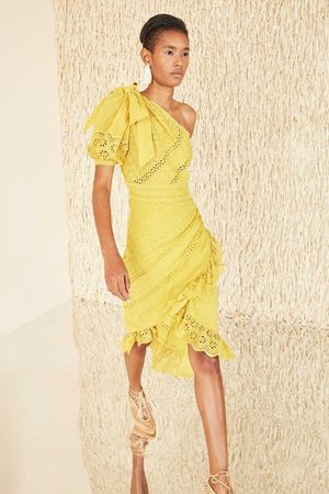 Ulla Johnson Gwyneth Dress - Chartreuse 