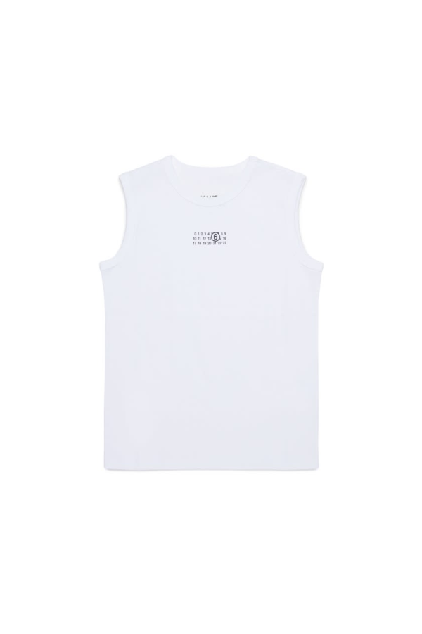 KIDS MM6 Maison Margiela Tops With Logo Top - White