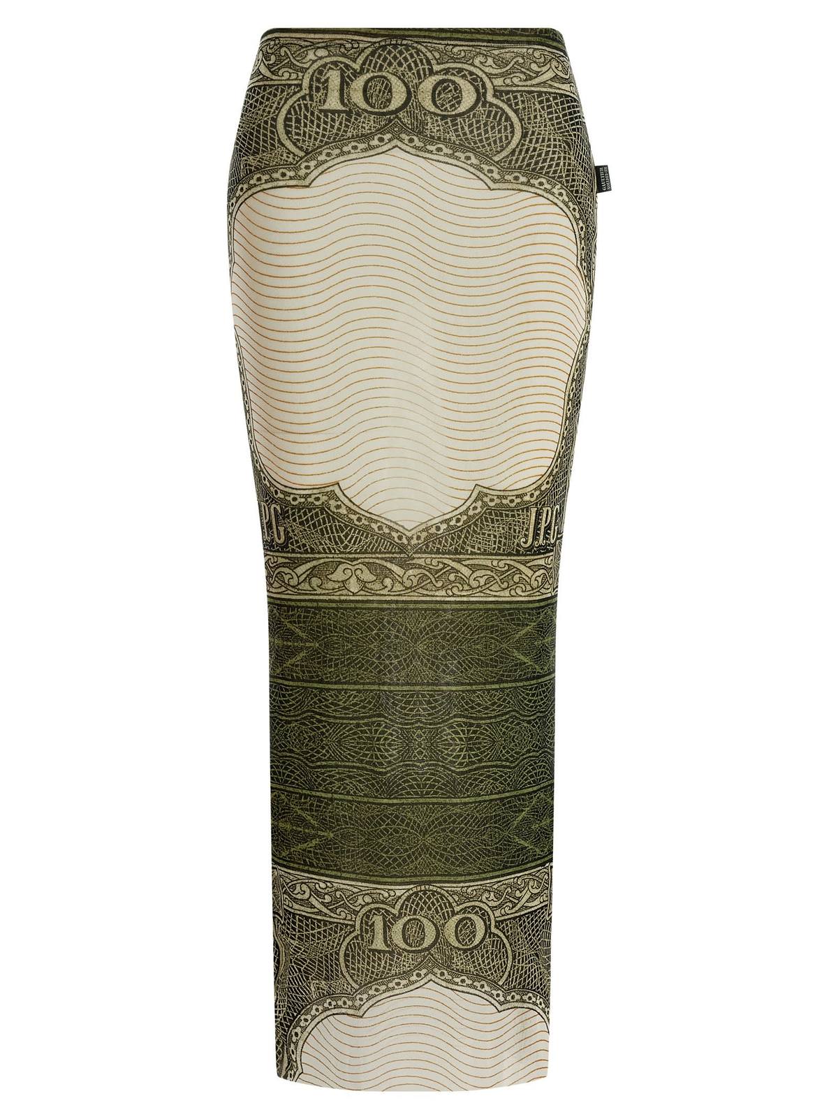 Jean Paul Gaultier Re-Edition - The Green Cartouche Skirt - Multicolor - Image 1 of 4