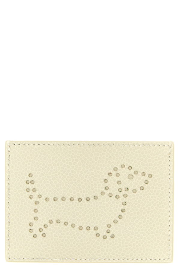 thom browne Hector Card Holder Wallet - Beige