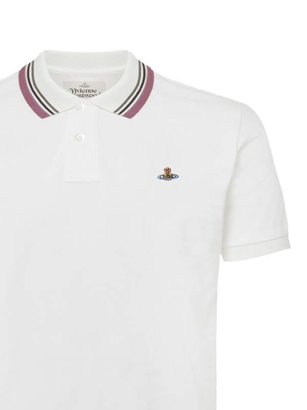 Vivienne Westwood Cropped Cotton Polo Shirt - White