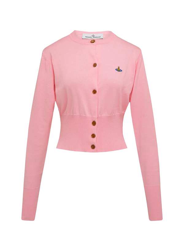 Vivienne Westwood Bea Cropped Cardigan - Pink