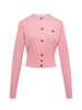 Vivienne Westwood Bea Cropped Cardigan - Pink - Thumbnail 1