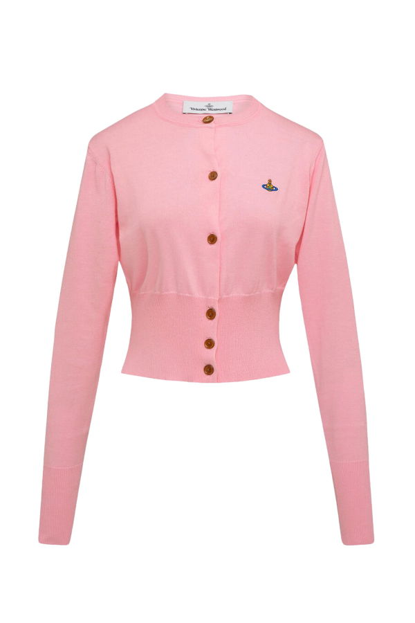 Vivienne Westwood Bea Cropped Cardigan - Pink
