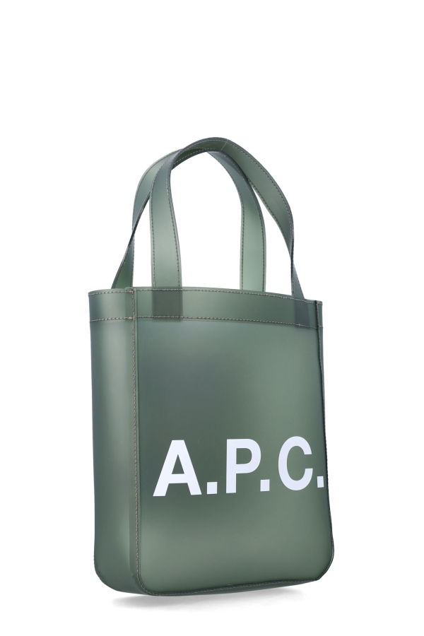 A.P.C. Lou Matte PVC Tote Bag - Khaki