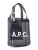 A.P.C. Small Lou Glossy PVC Tote Bag - Antracite - Thumbnail 2