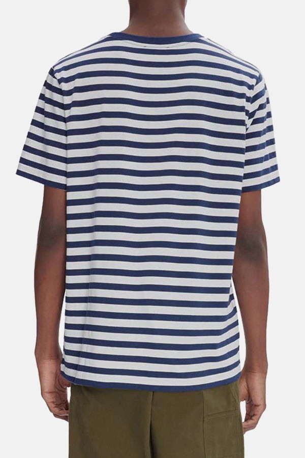 A.P.C. T-shirt Standard Apc Brode Raye Tee - Blue