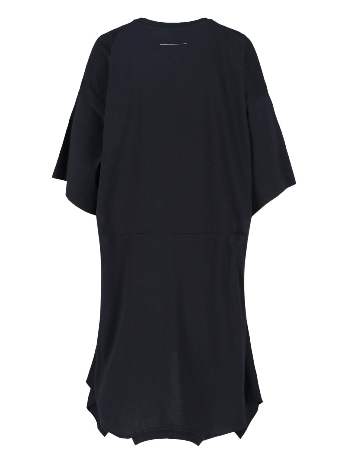 MM6 Maison Margiela Asymmetrical Dress - Black - Image 2 of 3