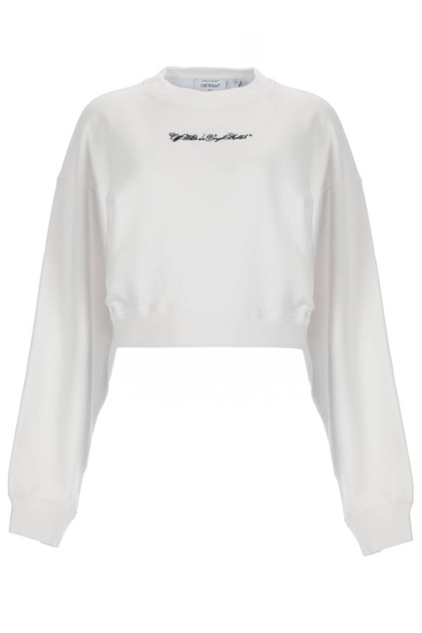 Off-White Sweatshirt With Logo Sweatshirt - White