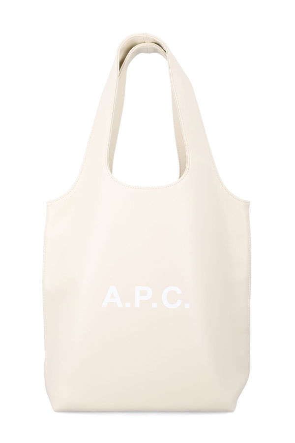 A.P.C. Ninon Small Faux Leather Tote - Ecru