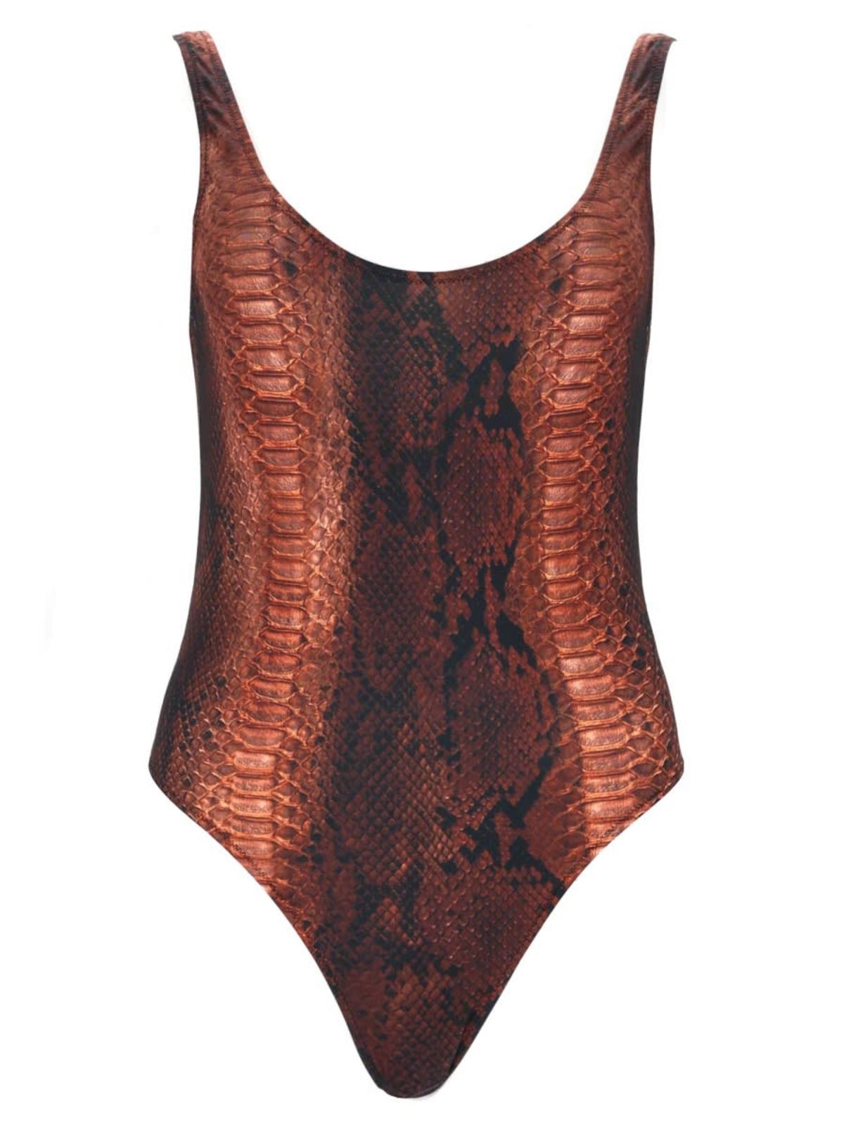Jean Paul Gaultier Python Print One Piece Swimsuit | Garmentory