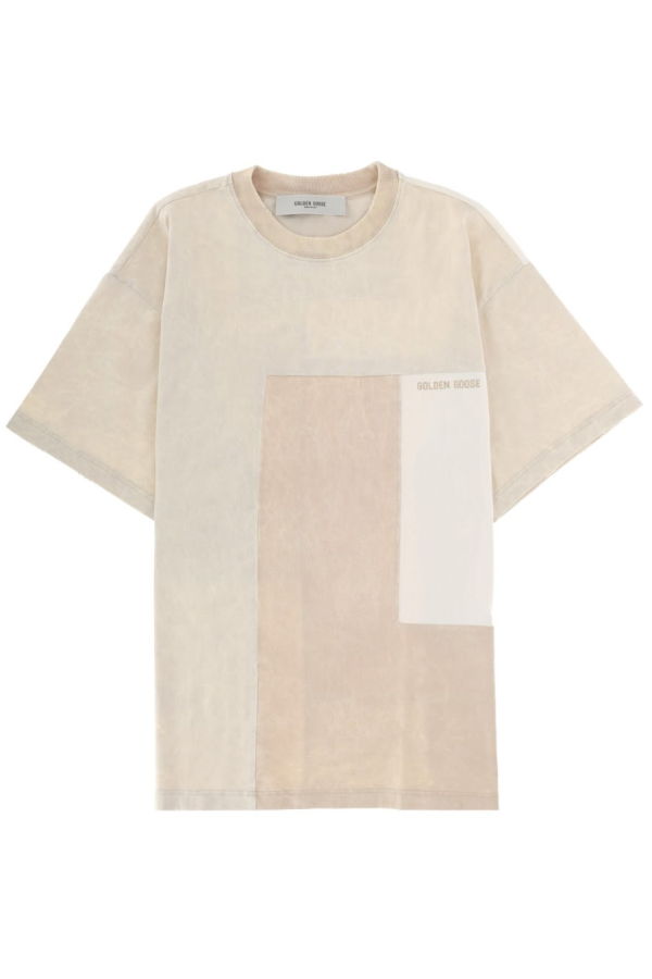 Golden Goose T-Shirt With Logo T-Shirt - Ivory