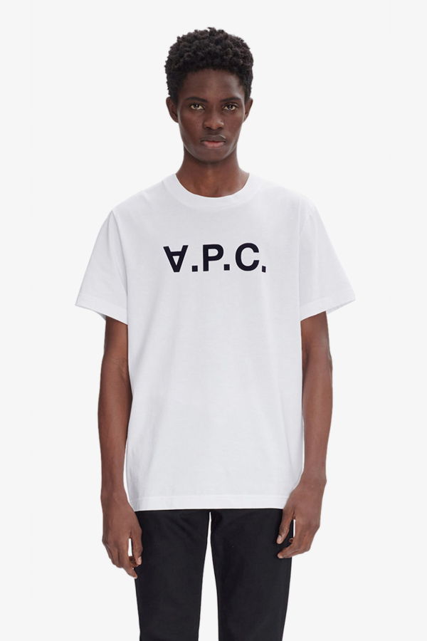 A.P.C. T-Shirt - Tae White Dark Navy