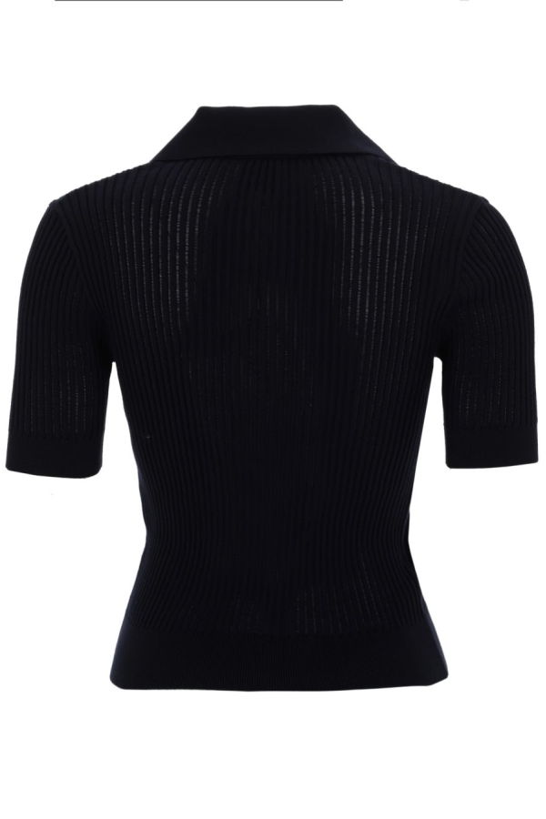 Patou Embroidered Cotton Polo Shirt - Blue