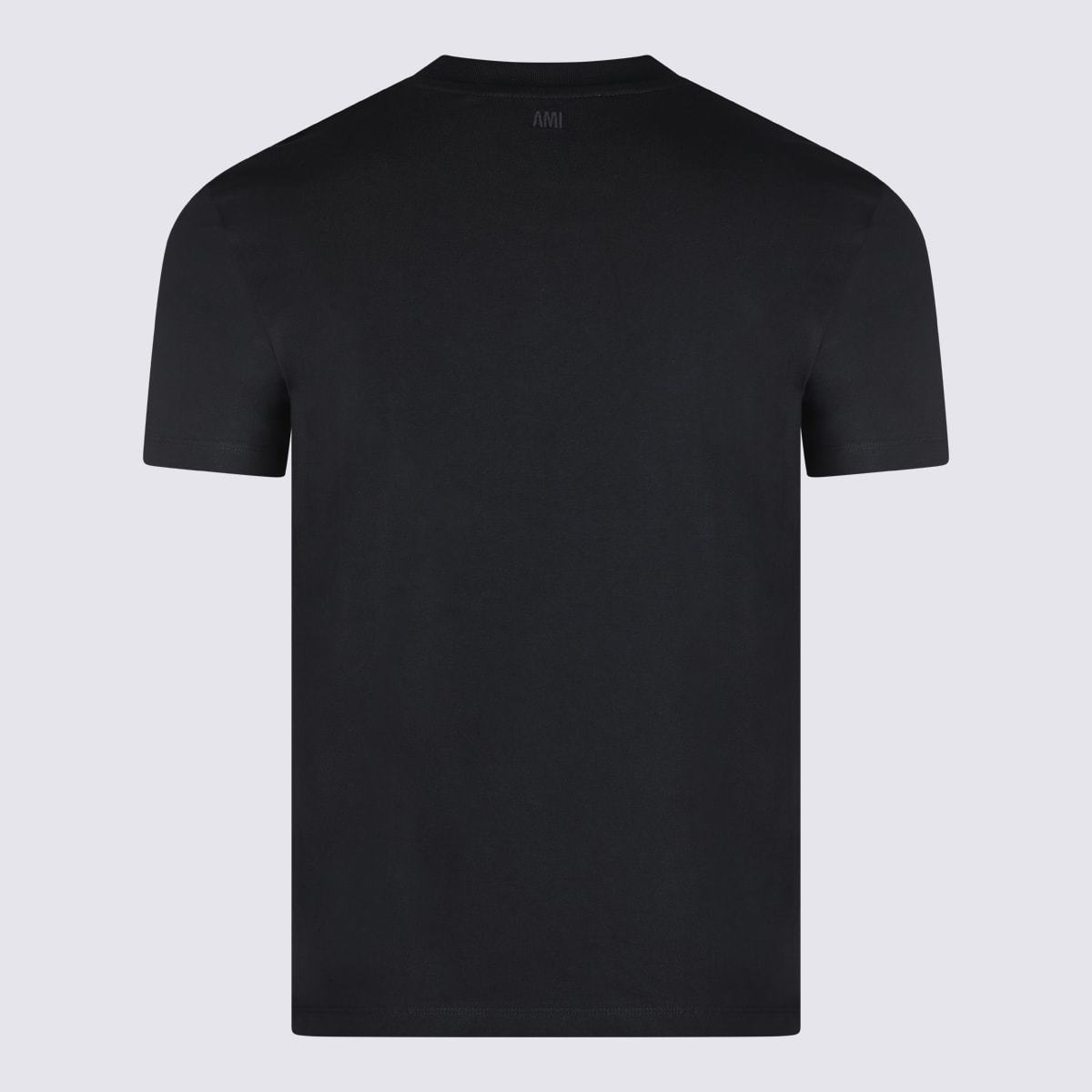 Ami Alexandre Mattiussi Cotton T-Shirt - Black - Image 2 of 4