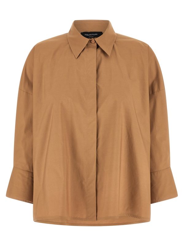 Fabiana Filippi Diamond Thread Shirt - Brown