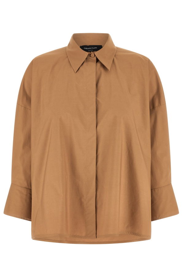 Fabiana Filippi Diamond Thread Shirt - Brown