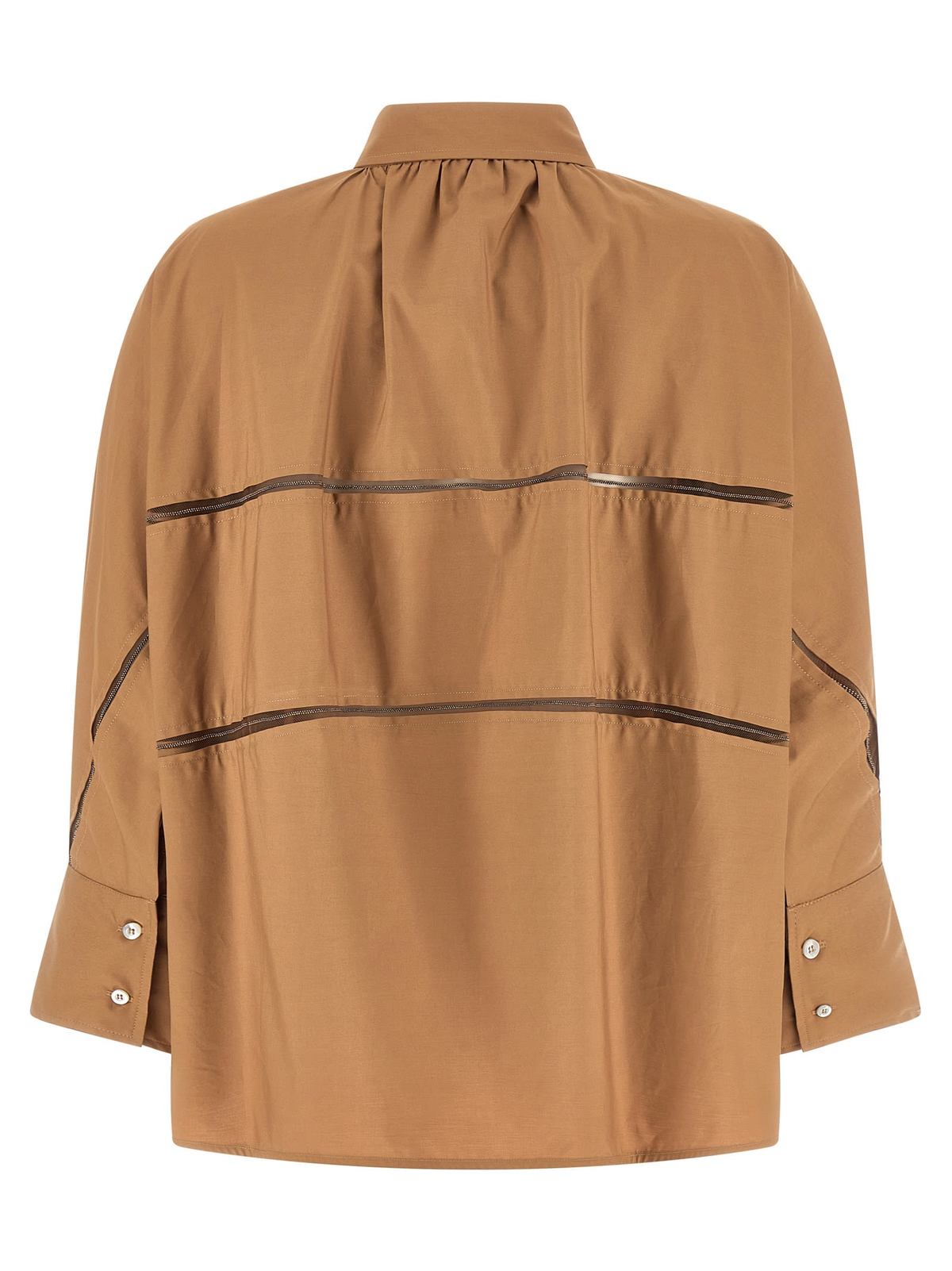Fabiana Filippi Diamond Thread Shirt - Brown - Image 2 of 4