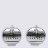 MM6 Maison Margiela Silver Brass Earrings - Glazed Palladium - Thumbnail 1