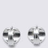 MM6 Maison Margiela Silver Brass Earrings - Glazed Palladium - Thumbnail 2
