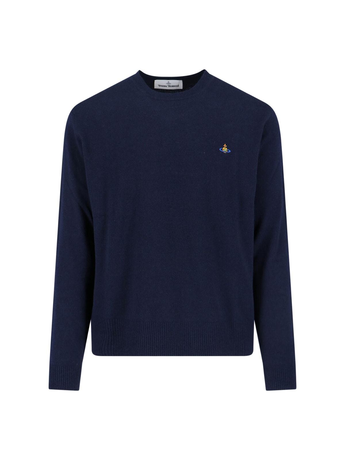 Vivienne Westwood Alex Crew Neck Sweater - Blue - Image 1 of 3
