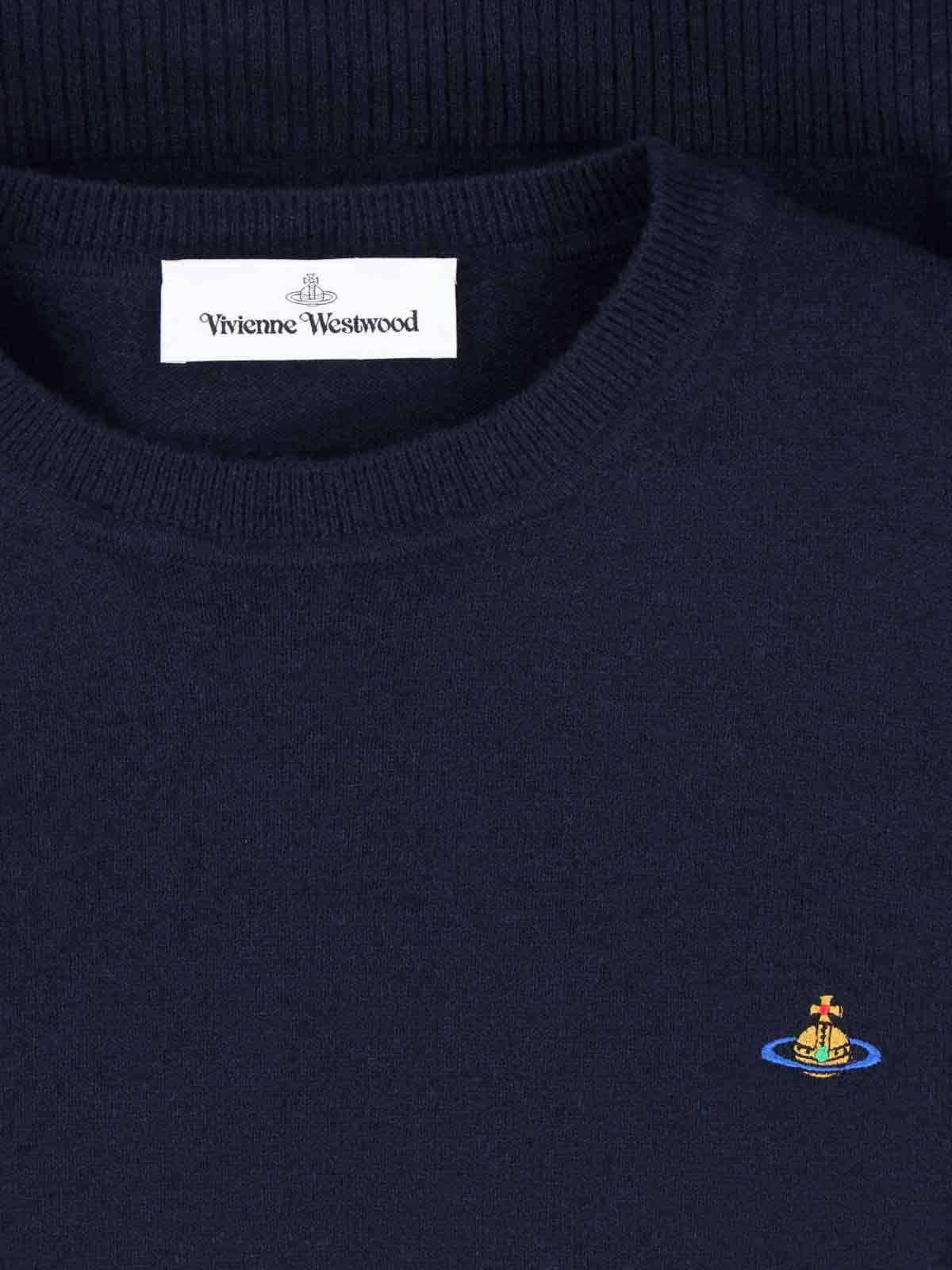 Vivienne Westwood Alex Crew Neck Sweater - Blue - Image 3 of 3