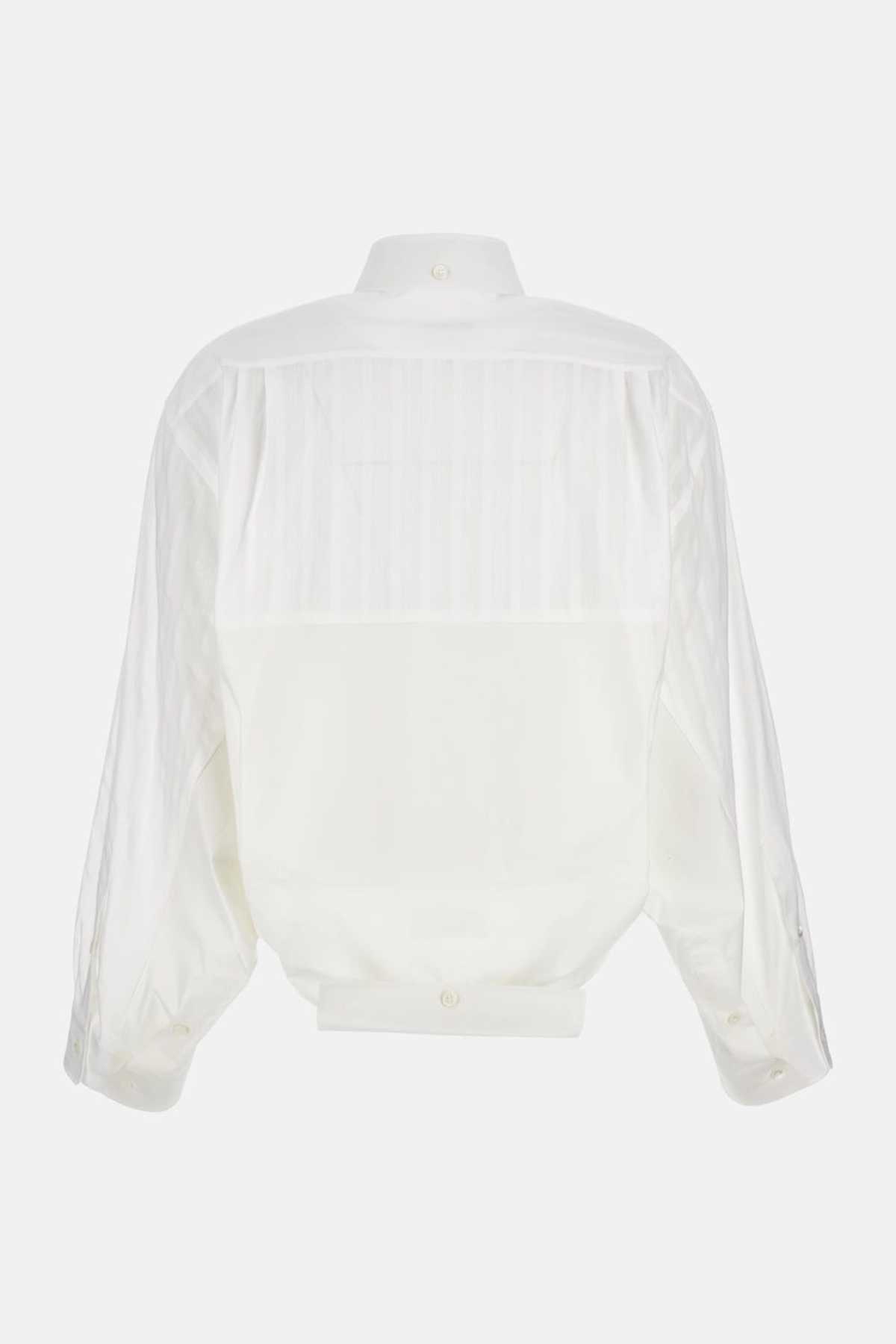 MM6 Maison Margiela Asymmetric Shirt - White - Image 2 of 3