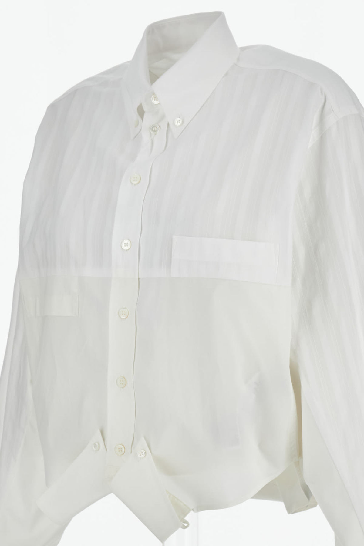 MM6 Maison Margiela Asymmetric Shirt - White - Image 3 of 3