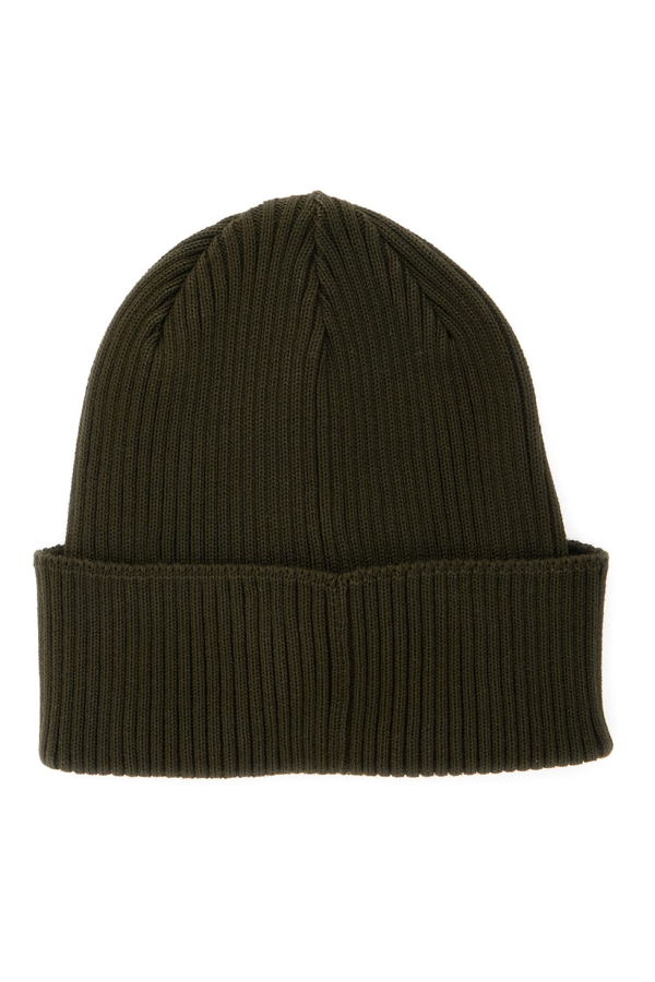C.P. Company Goggle Detail Cotton Beanie - Green
