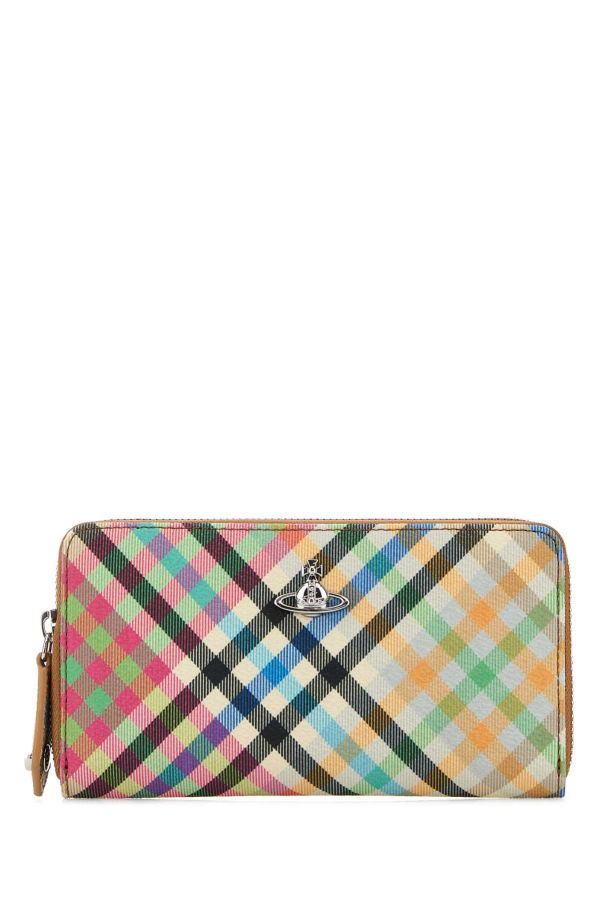 Vivienne Westwood Printed Canvas Wallet - Heatherplaid