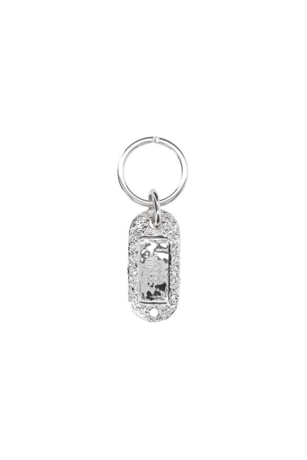 MM6 Maison Margiela Foil Keyring - Silver