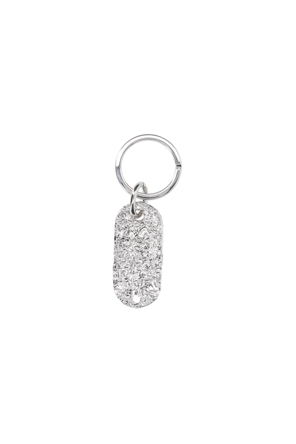 MM6 Maison Margiela Foil Keyring - Silver