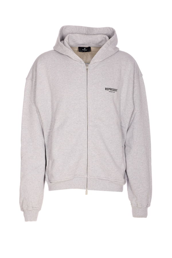 Represent Owners Club Zipped Hoodie - Gray