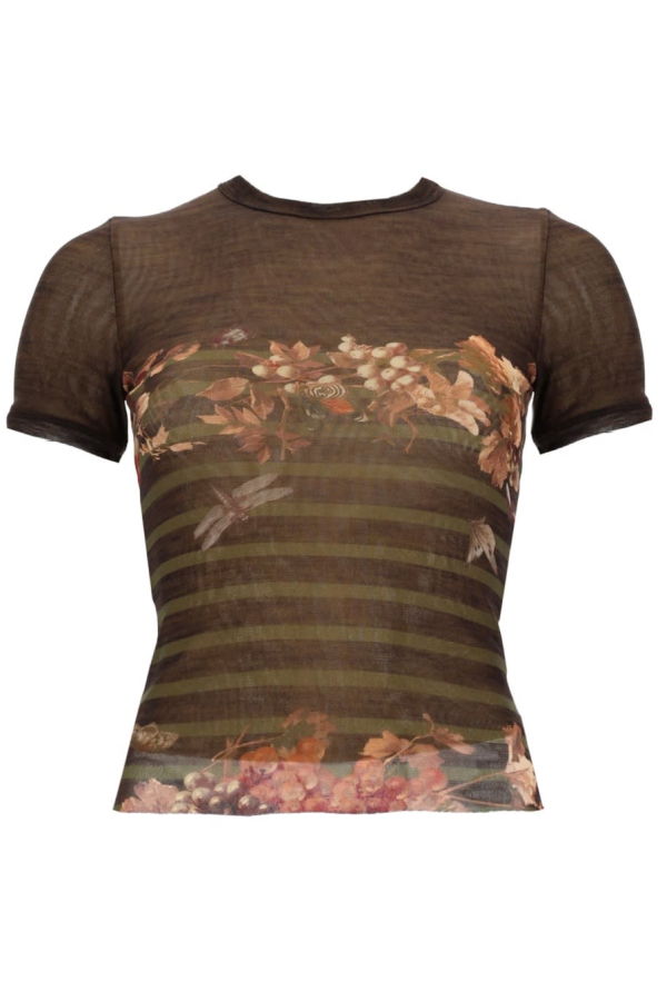 Jean Paul Gaultier Mariniere Grape Print T-Shirt - Multicolour
