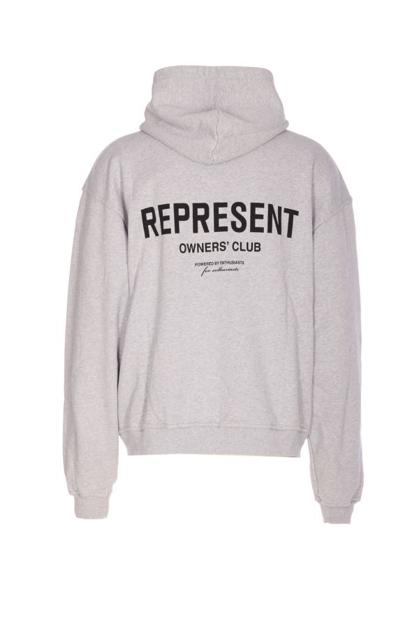 Represent Owners Club Zipped Hoodie - Gray