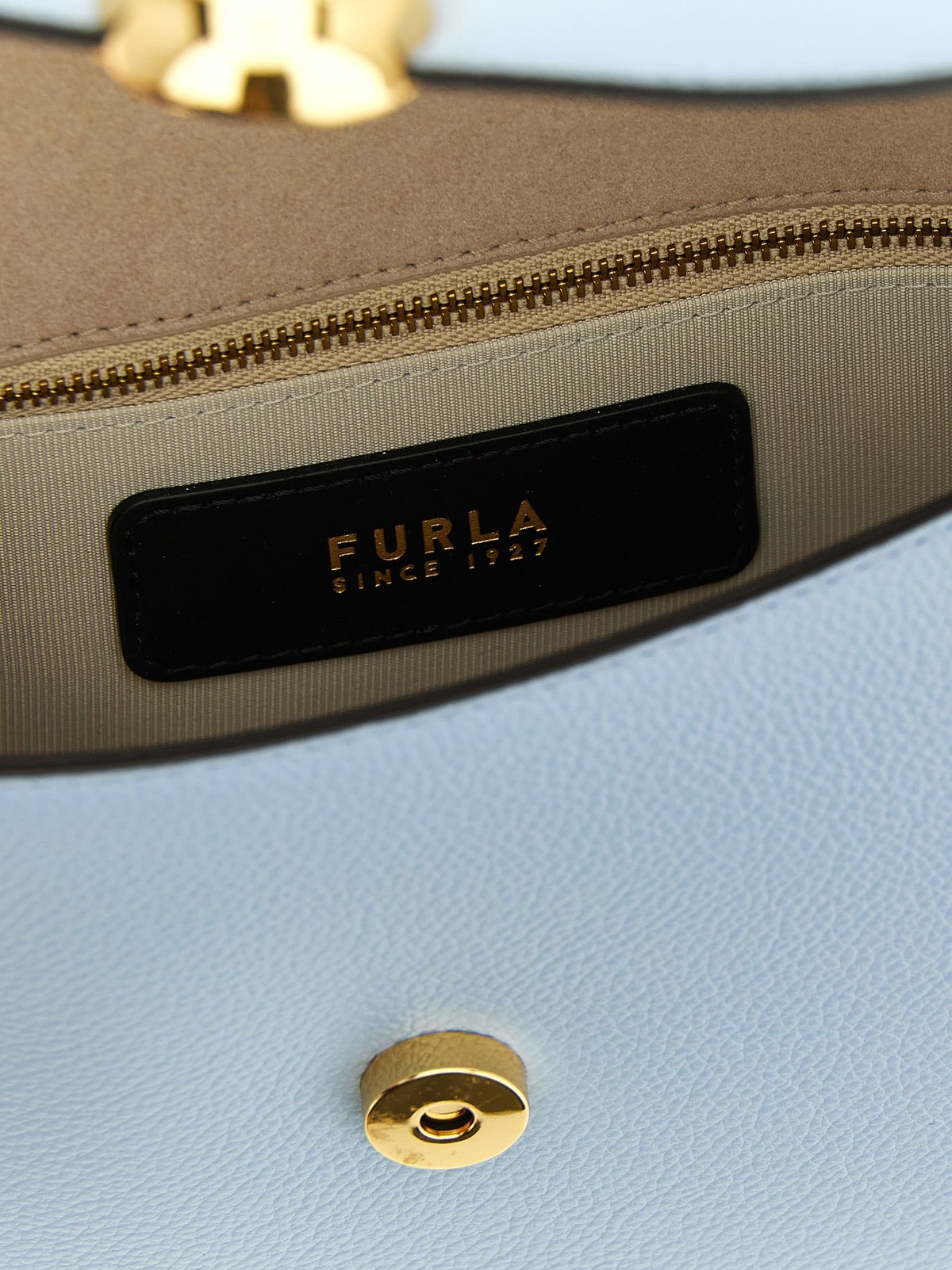 Furla Moonlight Small Crossbody Bag - Light Blue - Image 4 of 4