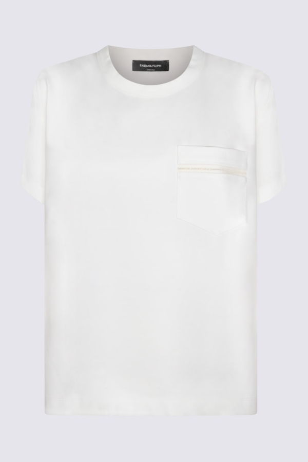 Fabiana Filippi Viscose T-Shirt - White
