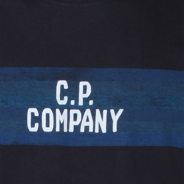 C.P. Company Dark Blue Cotton T-Shirt - Total Eclipse