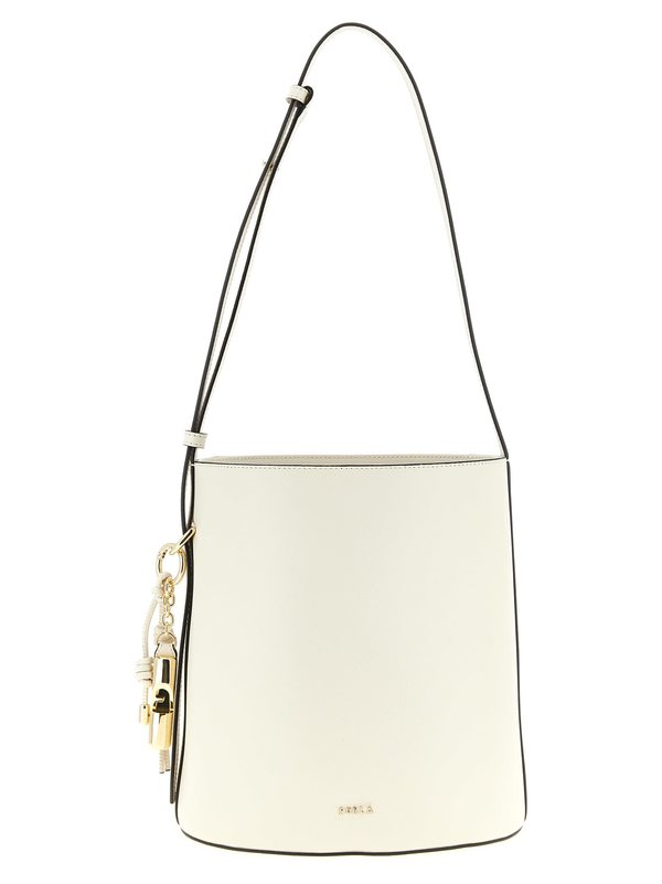 Furla Roxie Small Bucket Bag Shoulder Bag - White