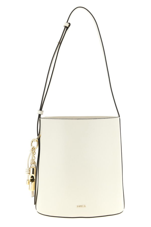 Furla Roxie Small Bucket Bag Shoulder Bag - White