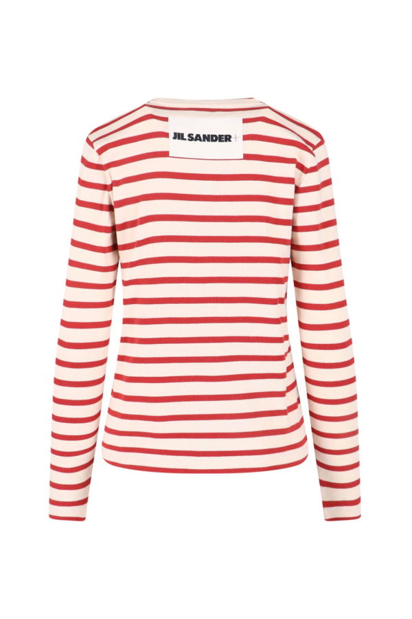 Jil Sander Striped T-Shirt - Red