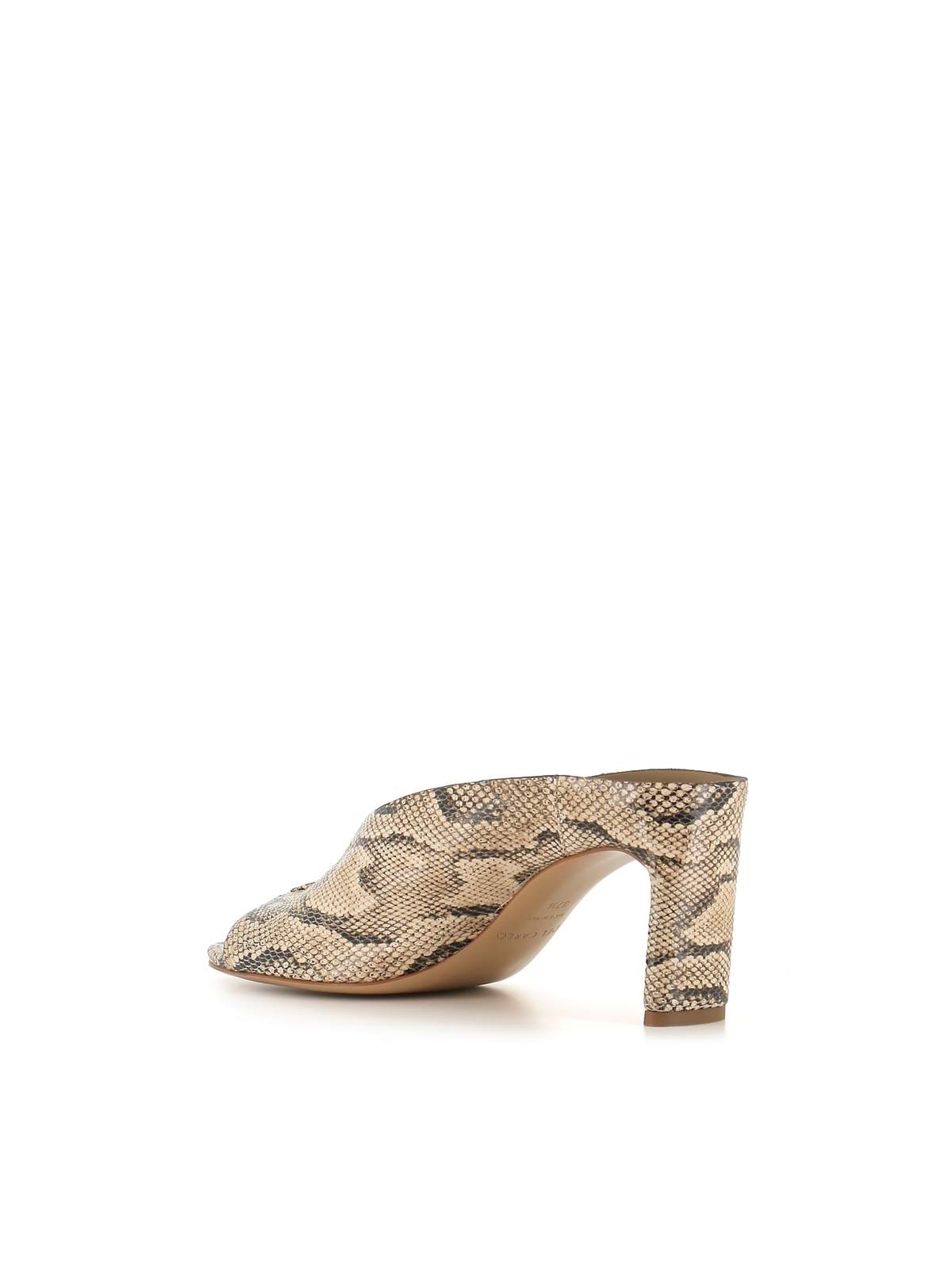 Del Carlo Sandal 11725 Wedge Sandals - Python - Image 3 of 5