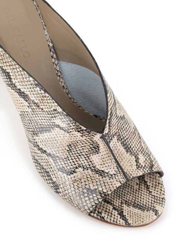 Del Carlo Sandal 11725 Wedge Sandals - Python