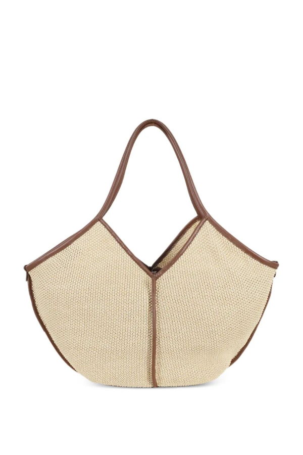 Hereu Calella Soft Raffia Tote - Natural Chestnut