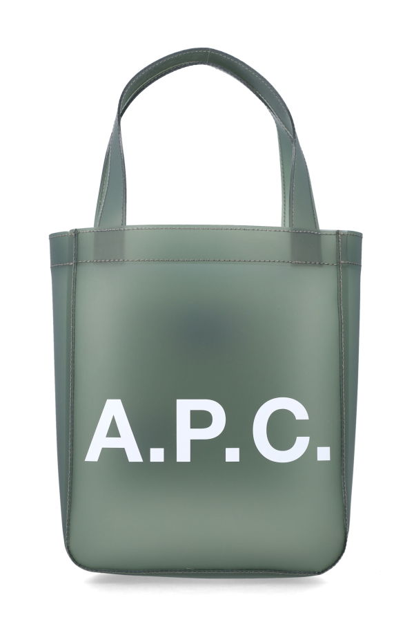 A.P.C. Lou Matte PVC Tote Bag - Khaki