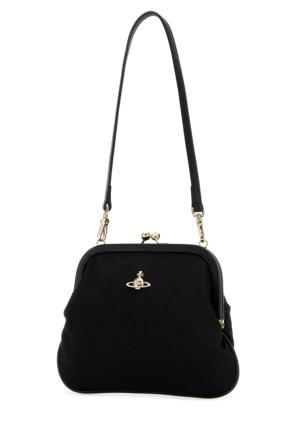 Vivienne Westwood Fabric Shoulder Bag Tote - Black